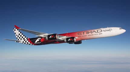 Etihad - Airbus A340 - Flugzeug 2014 Etihad - Airbus A340 - Flugzeug 2014