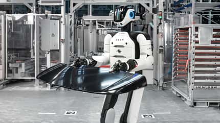 BMW Produktion, Humanoide Roboter, Künstliche Intelligenz, KI, AI, Physical AI, Hexagon, Aeon, 03/2026 Humanoider Roboter Hexagon Aeon in BMW-Produktion.