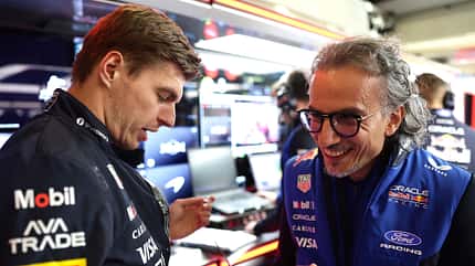 Laurent Mekies & Max Verstappen - Red Bull - GP China 2026