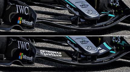 Mercedes-Frontflügel - GP Bahrain 2026 Mercedes-Frontflügel - GP Bahrain 2026