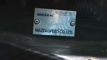 Mazda 787B Siegerauto Fahrzeug-Identifikationsnummer Chassis 787B-002