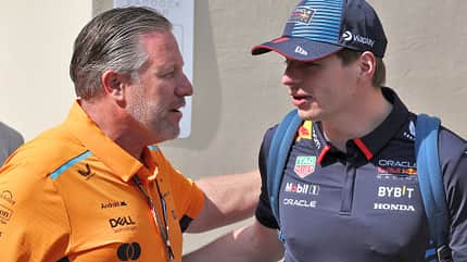 Max Verstappen - Zak Brown - McLaren - Formel 1
