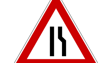 1109, Gefahrzeichen, Verkehrszeichen Gefahrzeichen - Verkehrszeichen