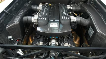 Lamborghini V12, ams1211, Fahrbericht, Die 12 Verschworenen, Lamborghini Murcielago SV Lamborghini Murcielago SV, Motor, Motorraum, Motorblock