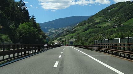 Brenner-Autobahn Italien Bozen Sommer