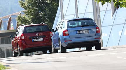 Dacia Logan, Skoda Octavia, Fahrbericht, asv 1914 Dacia Logan, Skoda Octavia