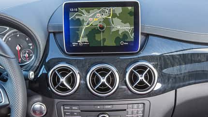 Mercedes B 200 CDI, ams2614, Vergleich Mercedes B 200 CDI, Navi, Luftausströmer