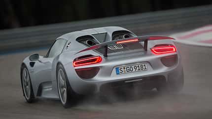 Porsche 918 Spyder, ams2614, Fahrbericht Porsche 918 Spyder, Heckansicht