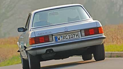Mercedes-Benz 350 SLC , mkl0215, Fahrbericht Mercedes-Benz 350 SLC , Heckansicht