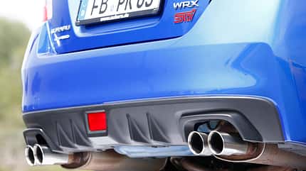 Subaru WRX STI, Auspuff, Endrohr