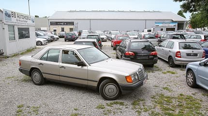 Mercedes 260 E, Alf Cremers, Verkauf, Kiesplatz, Impressionen