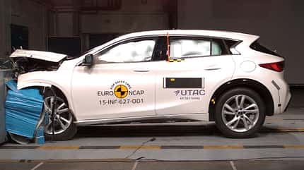 12/2015 EuroNCAP Crashtest Infiniti Q30. 12/2015 EuroNCAP Crashtest Infiniti Q30.
