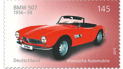 12/2015, Briefmarke Klassische Automobile BMW 507 Briefmarke Klassische Automobile BMW 507
