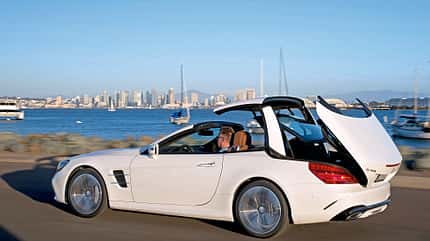 Mercedes SL 400, ams0616, Fahrbericht Mercedes SL 400, Verdeck schließt