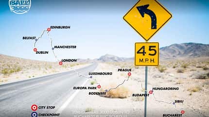Gumball 3000, Tourplan, Plan, Route, Rallye Gumball 3000, Tourplan, Plan, Route, Rallye