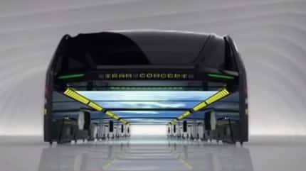 Straddeling Bus, Car eating Bus, Transit Explore Bus, 2016 Straddeling Bus