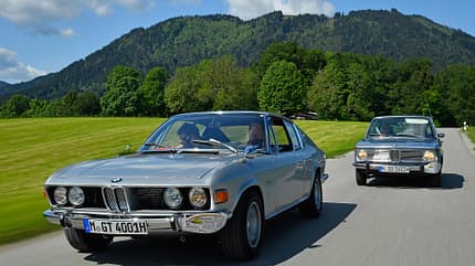 BMW 2002 E3 E9 neue Klasse 1500 1800 2000 CS CSI 3,0 si, 50 Jahre 2002 BMW Bavaria Tour 2030