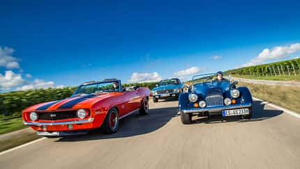 Fahrbericht-Chevrolet-Camaro-Convertible-Mercedes-450-SL-Morgan-Plus-8
