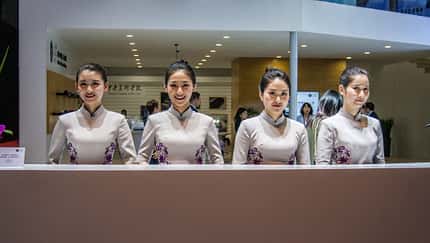 Girls auf der Shanghai Auto Show 2017