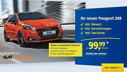 Peugeot 208 Leasingangebot