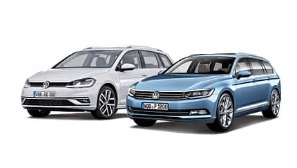 VW Golf und VW Passat Dienswtagenduell