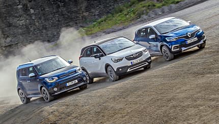Kia Soul 1.6 CRDi Spirit, Opel Crossland X 1.6 D Innovation, Renault Captur dCi 110 Intens, Exterieur