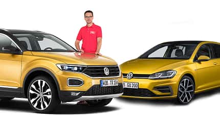 Vergleich VW T-Roc Golf Aufmacher