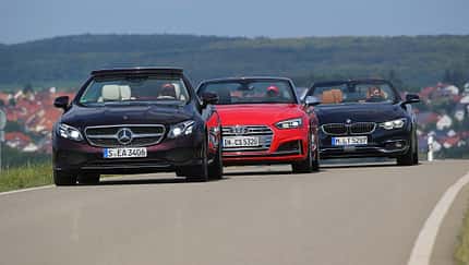Audi S5 Cabrio, BMW 440i Cabrio, Mercedes E 400 Cabrio, Exterieur