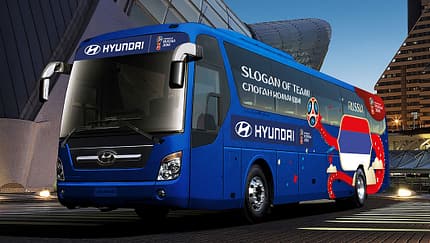 Hyundai Fußball WM Busse 2018 Weltmeisterschaft