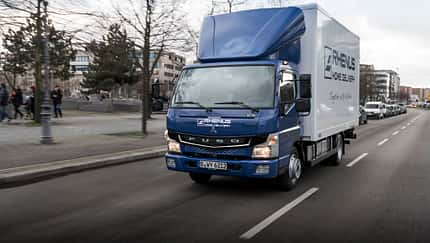 Daimler Fuso eCanter Elektro-Lkw erster Test