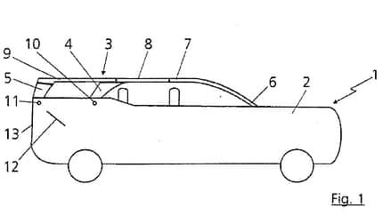 Audi Cabrio Patentzeichnung SUV