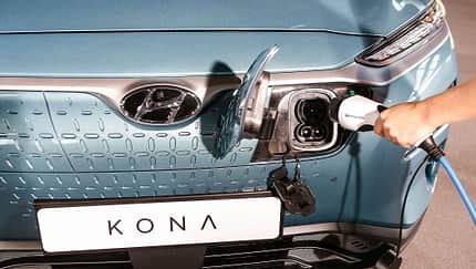 Hyundai Kona Elektro Ladebuchse
