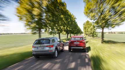 Ford Kuga 2.0 TCCi 4x4 DKG, Skoda Kodiaq 2.0 TDI 4x4 DSG, Exterieur