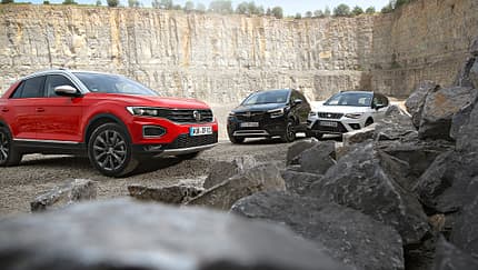 Opel Crossland X 1.2 DI Turbo, Seat Arona 1.0 TSI, VW T-Roc 1.0 TSI, Exterieur