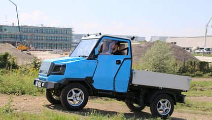 aCar Evum Motors Elektro-Nutzfahrzeug Afrika