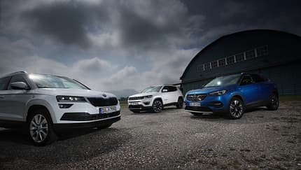 Jeep Compass, Opel Grandland X, Skoda Karoq Exterieur