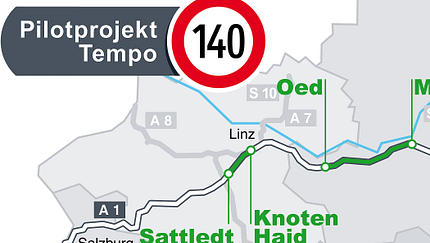 Österreich Tempo 140 km/h