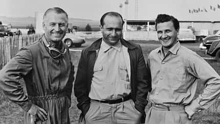 Karl Kling - Juan Manuel Fangio - Hans Herrmann - Mercedes - GP Frankreich 1954