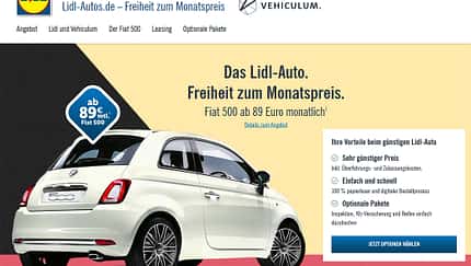 Lidl Autoleasing Fiat 500