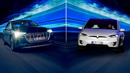 Tesla Model X Audi E-tron Vergleich 2019