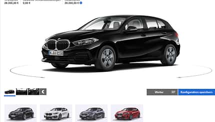 BMW 1er (F40) 118i Konfigurator