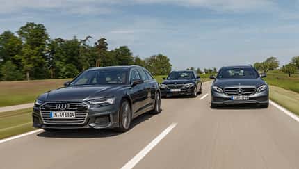 Audi A6 Avant 50 TDI, BMW 530d Touring, Mercedes E 350 d T-Modell, Exterieur