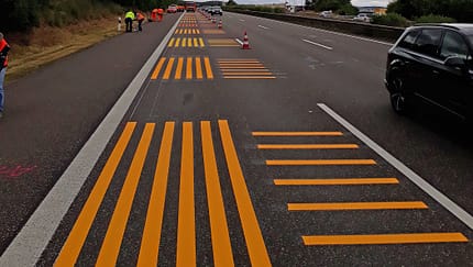 Markierungsfolien Autobahn