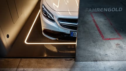 Fahrengold Garage Glas Aluminium Luxus