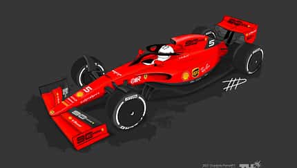 Ferrari - F1-Concept 2021 - Livery by Tim Holmes