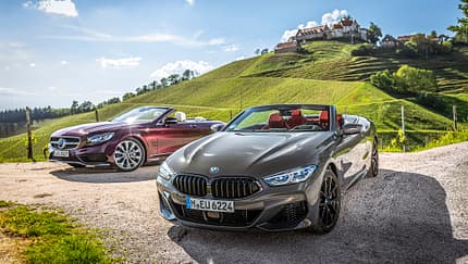 BMW M850i xDrive Cabrio, Mercedes S 560 Cabrio, Exterieur