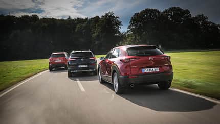 Citroën C5 Aircross Puretech, Mazda CX-30 G 2.0 M Hybrid, Opel Grandland X 1.2 DI Turbo, Exterieur