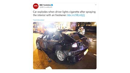 Seat Leon England Explosion Zigarette Spray