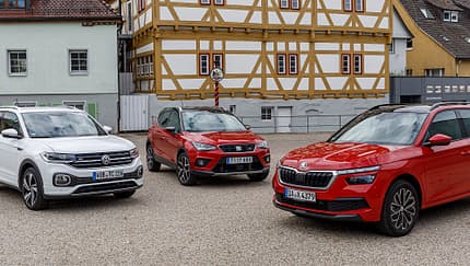Skoda Kamiq 1.0 TSI, VW T-Cross 1.0 TSI, Seat Arona 1.0 TSI, Exterieur