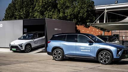 Nio Elektroauto Akku Tausch